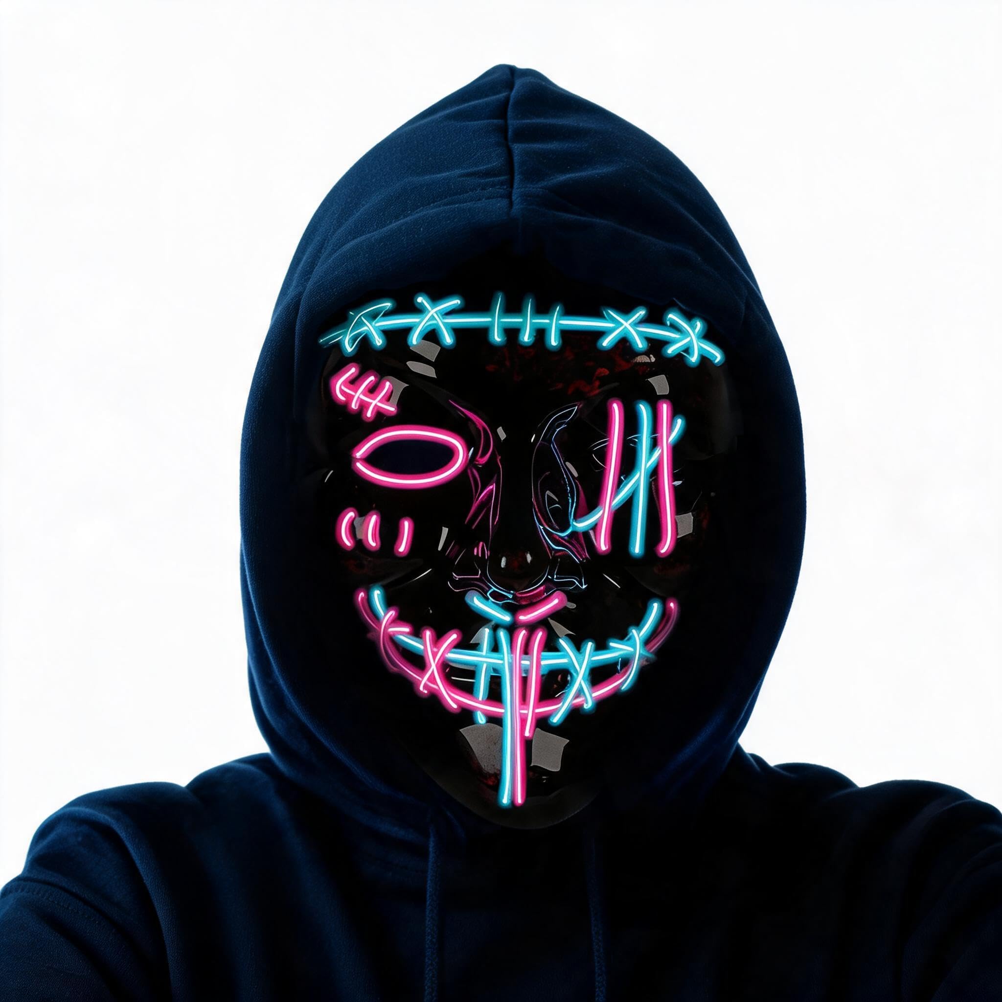Led Purge Mask Halloween - Confezione da 3 maschere spaventose di