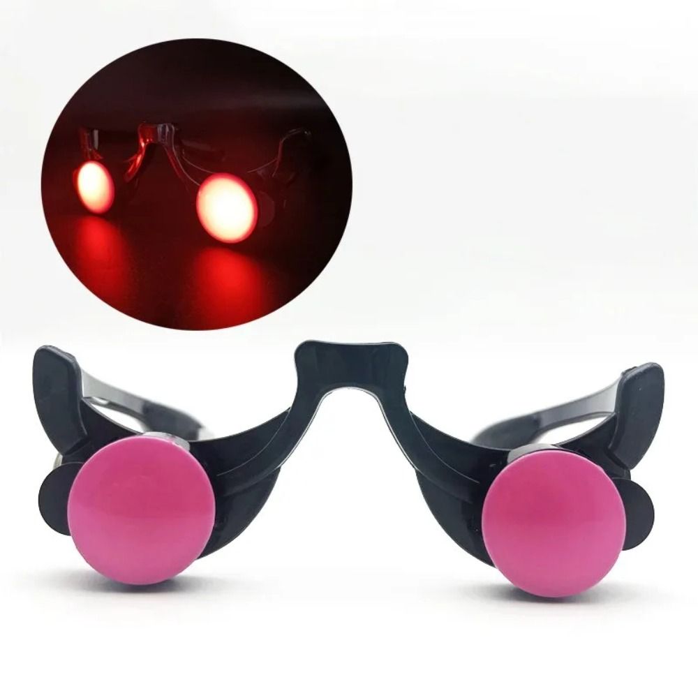 Glow In The Dark Party Glasses - Halloween Horror Red Eye Glasses puntelli