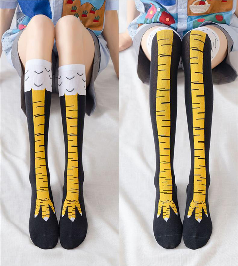 Funny Chicken Leg Socks - 1/2paris Uomini Divertenti Calzini di Pollo