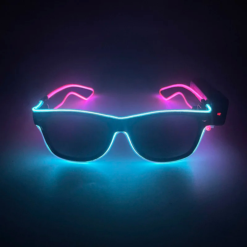 Glow In The Dark Party Glasses - Nuovi occhiali luminosi a LED senza