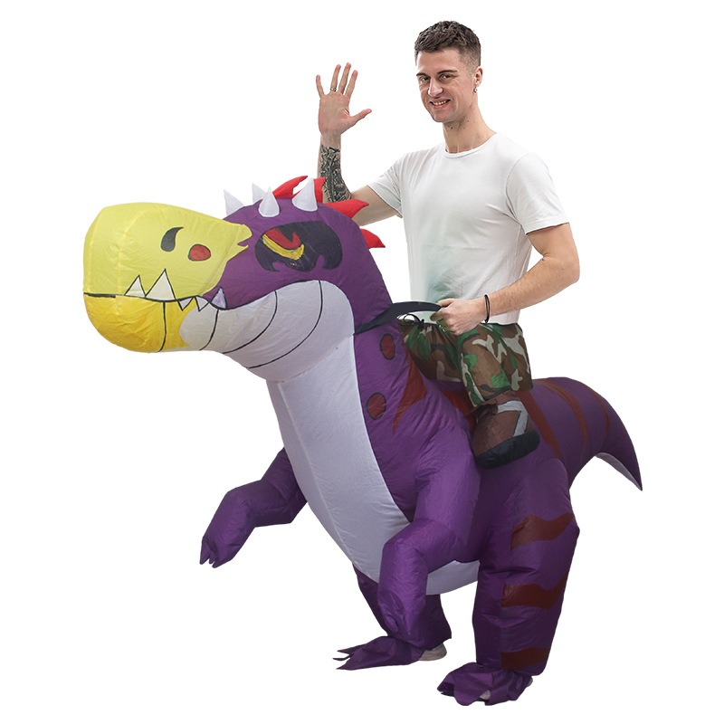 Inflatable Dinosaur Costume Adult - Costume Gonfiabile da Dinosauro per Halloween,
