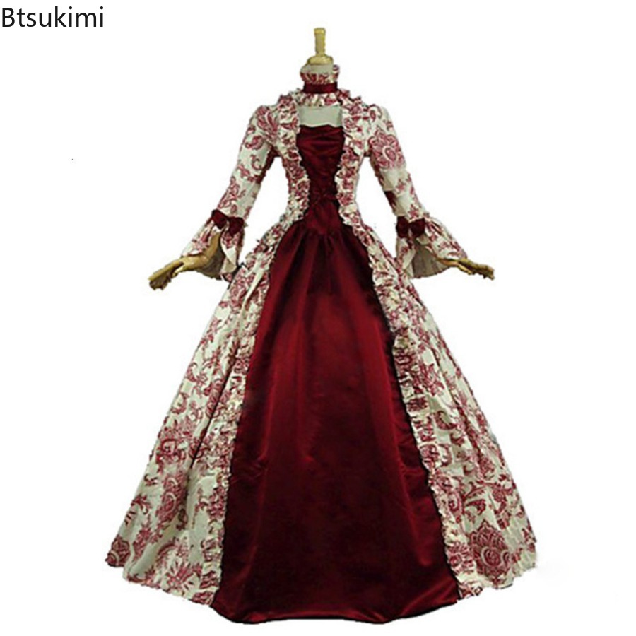 Medieval Renaissance Dress Women - Nuovo Abito Medievale con Maniche a