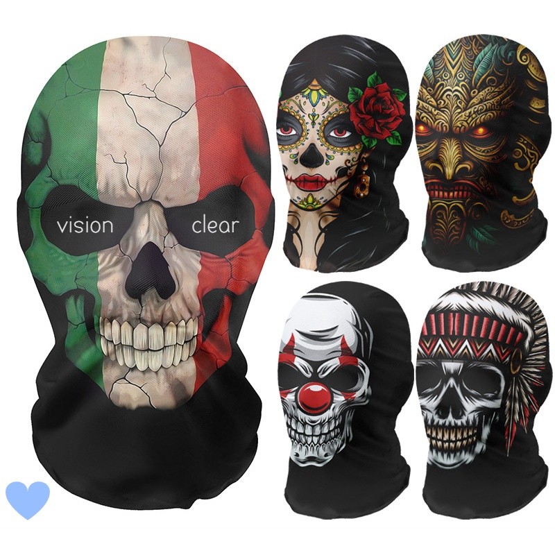 Led Purge Mask Halloween - Scheletro a pieno facciale Moda Copricapo