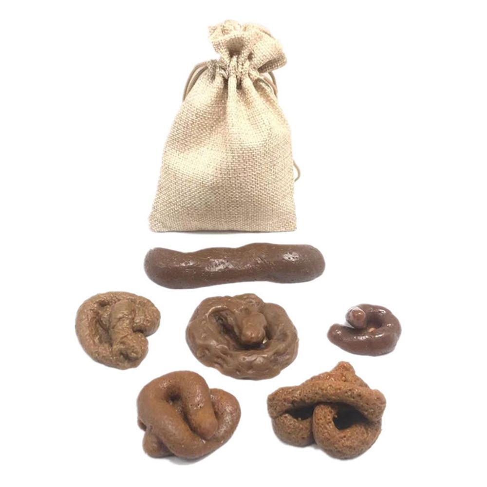 Fake Poop Gag Gift - 6 Pezzi di Escrementi Finti Antistress,