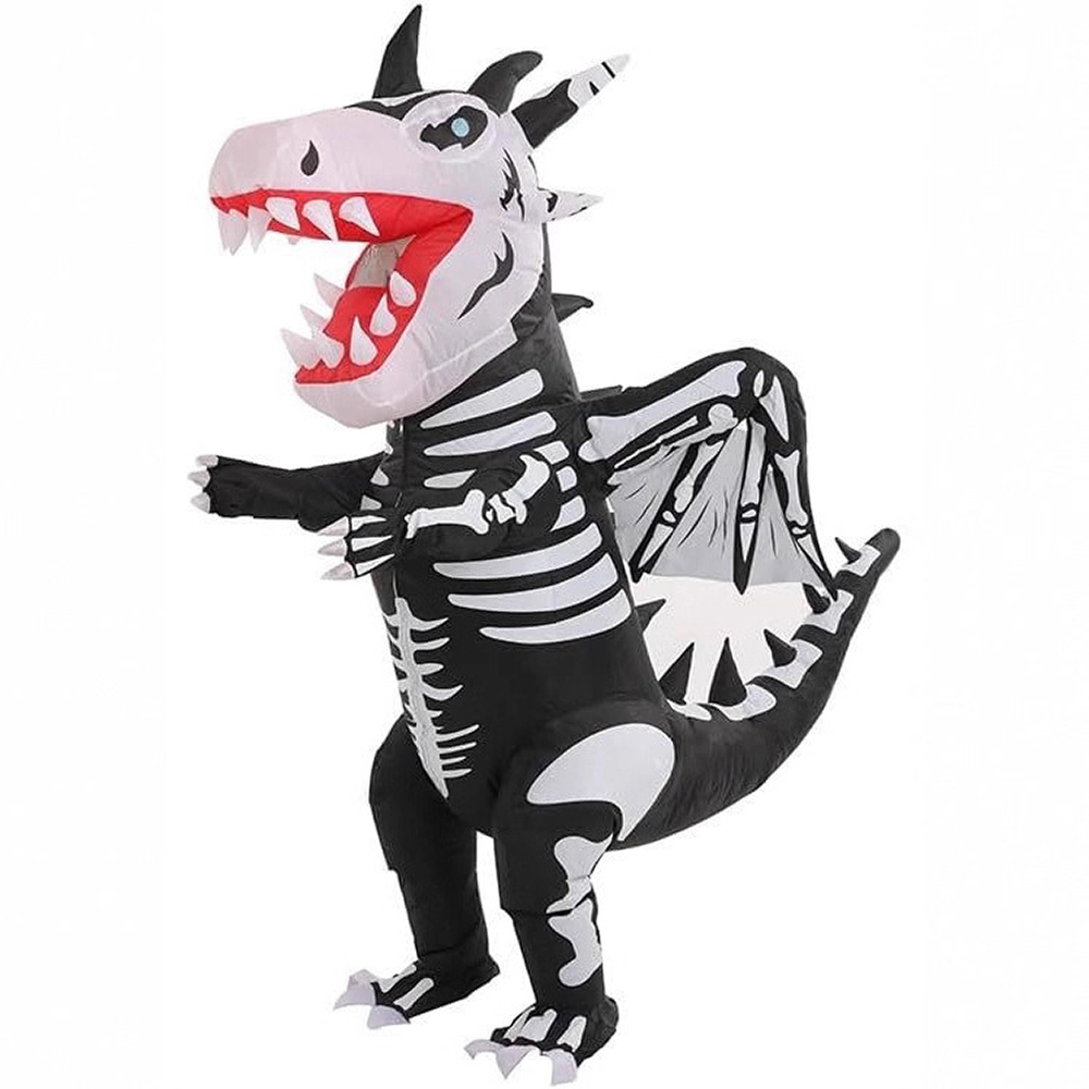 Inflatable Dinosaur Costume Adult - Costume Gonfiabile da Scheletro di Dinosauro