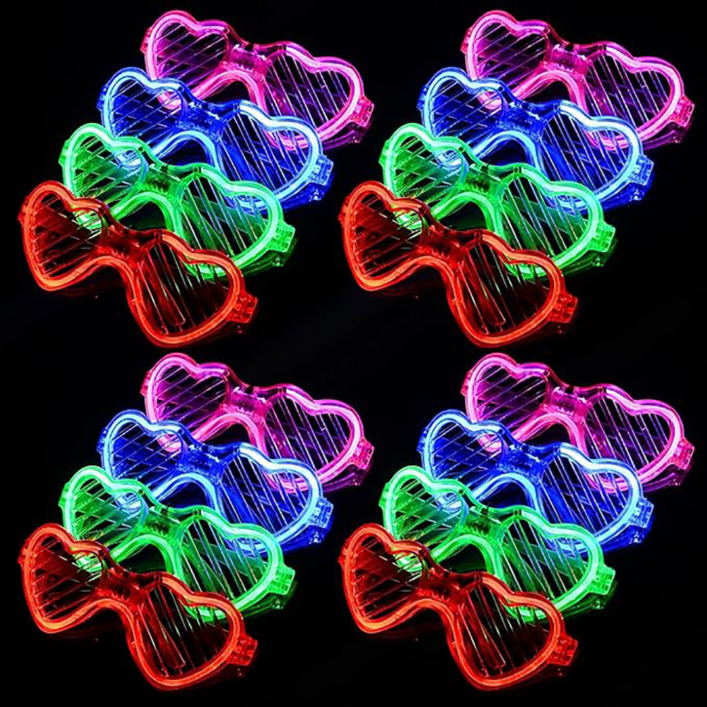 Glow In The Dark Party Glasses - 5/10/20/30/50 Occhiali luminosi sfusi Occhiali LED