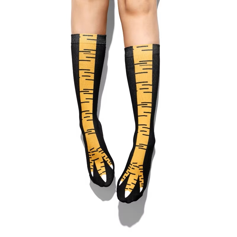 Funny Chicken Leg Socks - Calzini da donna con artiglio del