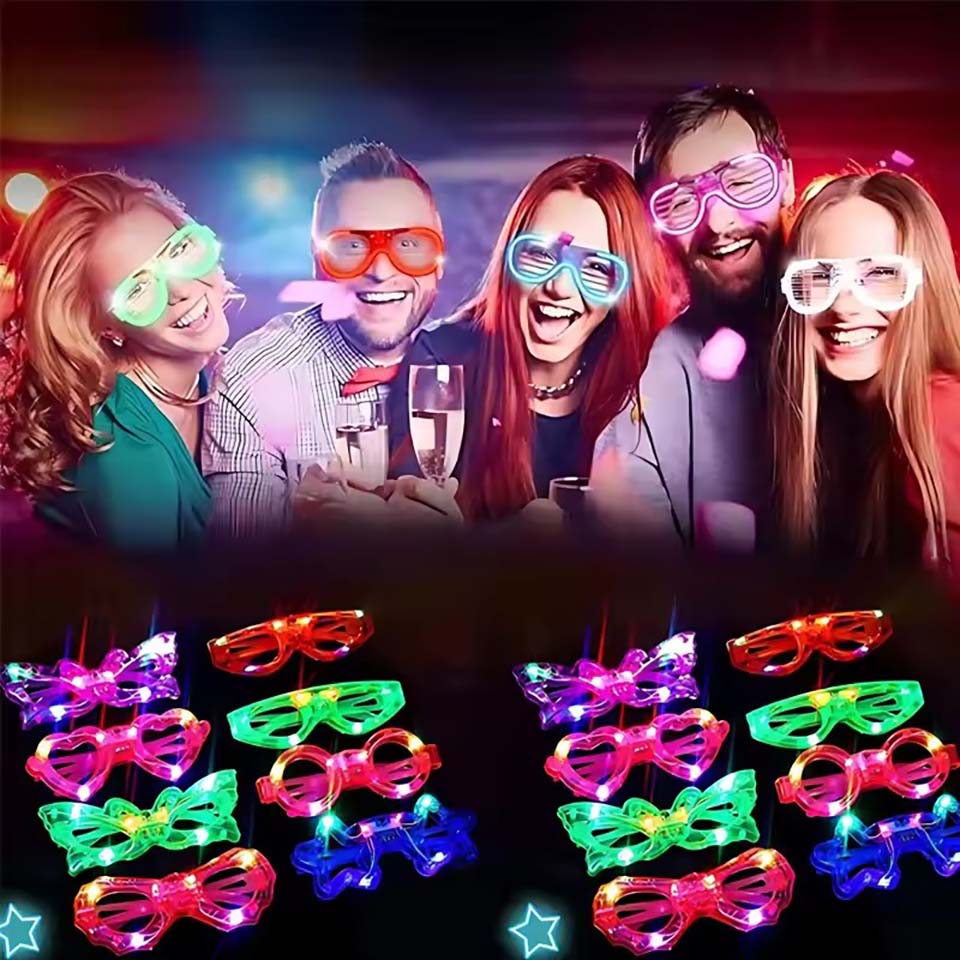 Glow In The Dark Party Glasses - 10/20/30/40/50 pezzi di occhiali luminosi a