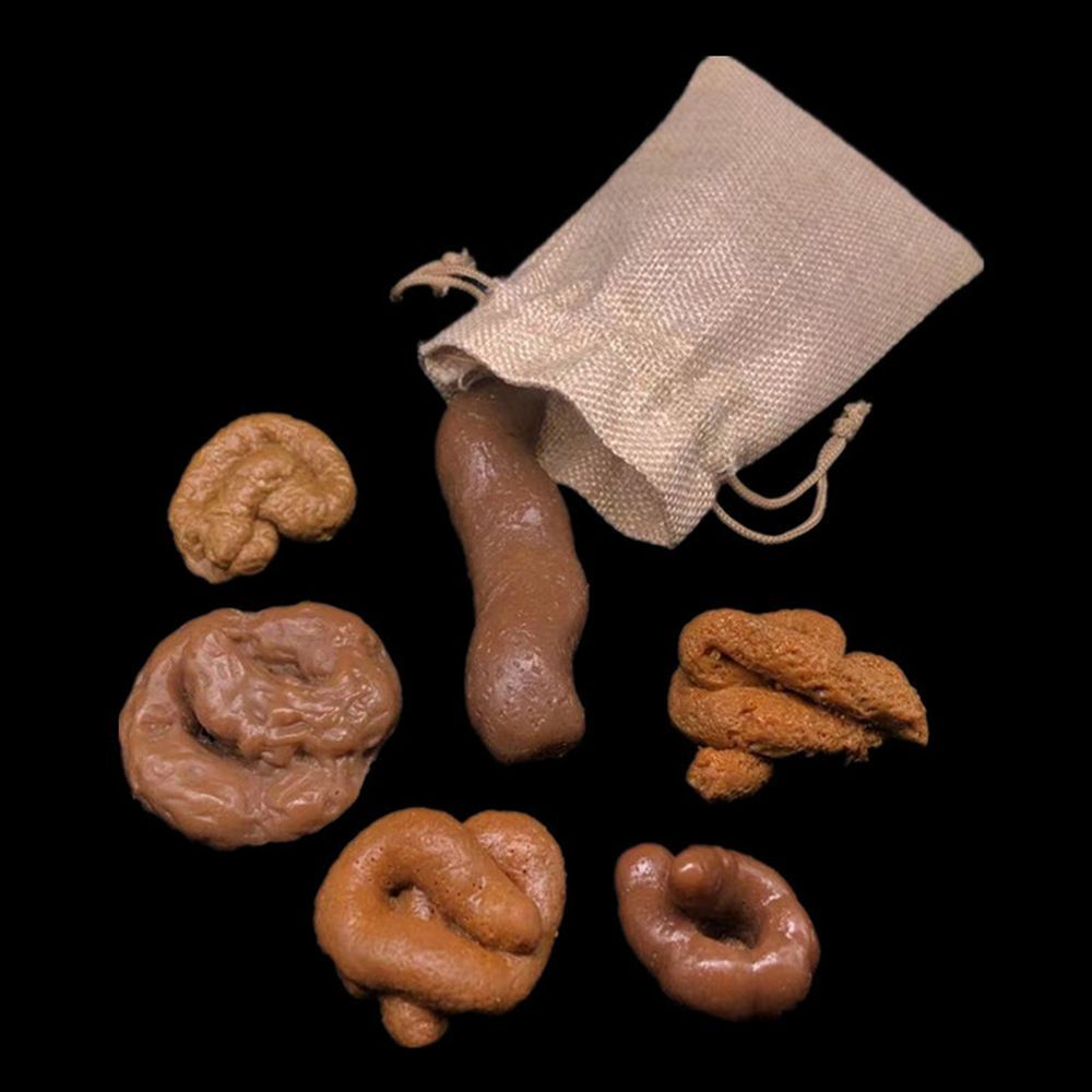 Fake Poop Gag Gift - 6 Pezzi Gadget Antistress Divertente, Finta
