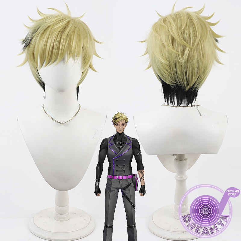 Anime Cosplay Wig Heat Resistant - Parrucca cosplay Vantacrow Bringer Vtuber giallo