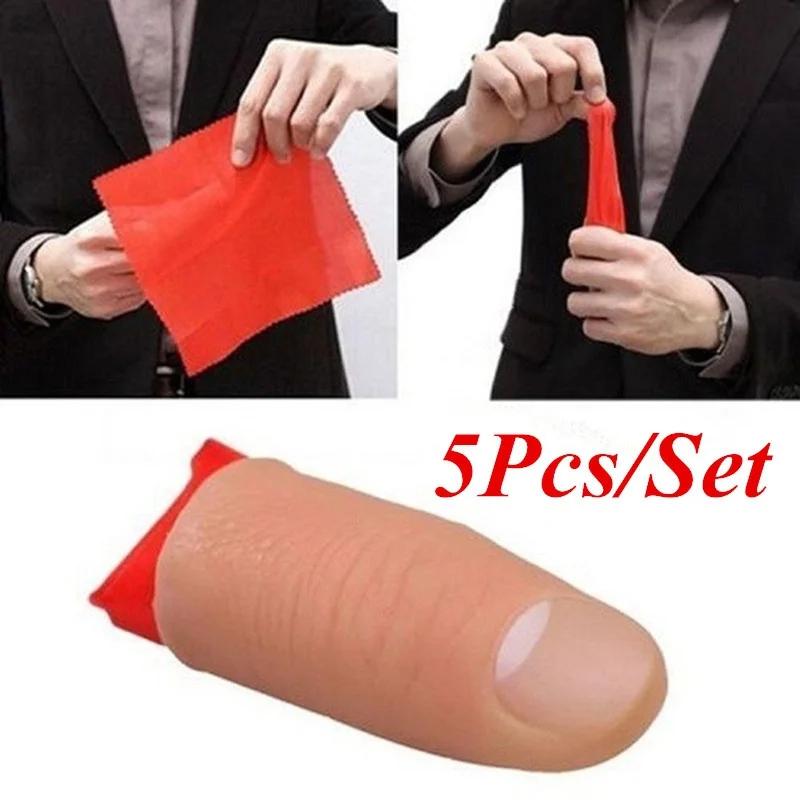 Thumb Tip Magic Trick Set - 5 Pz/set Falsi Morbida Punta Del