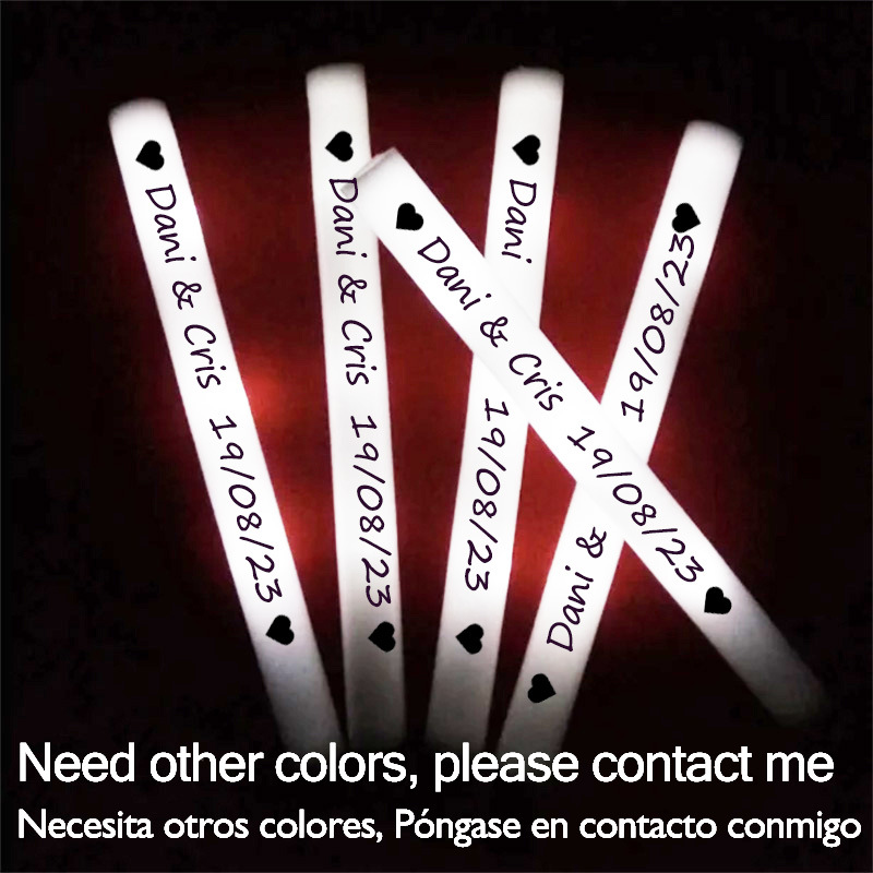 Flashing Led Foam Sticks Party - 60/100/500 pezzi bastoncini luminosi a LED