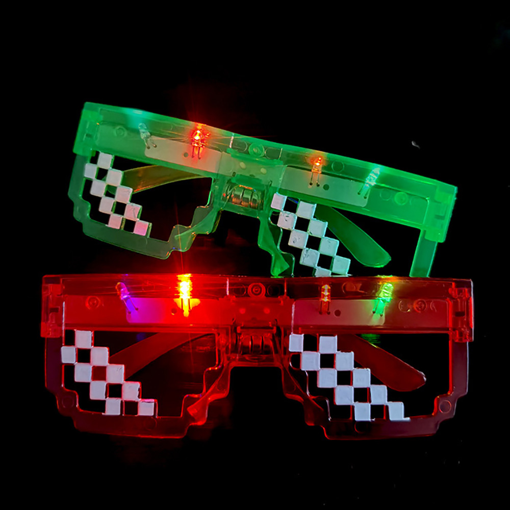 10/20/30 LED Occhiali a mosaic - Glow In The Dark Party Glasses recensione e prezzo