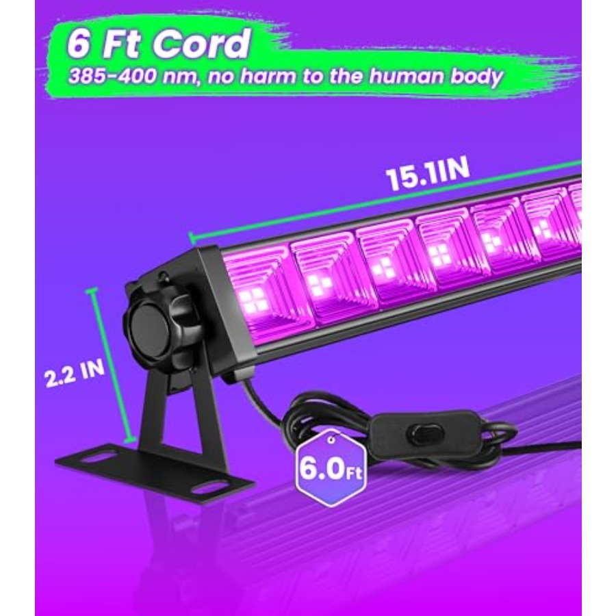 Barra luminosa a LED nera da 4 - Party Supplies recensione e prezzo