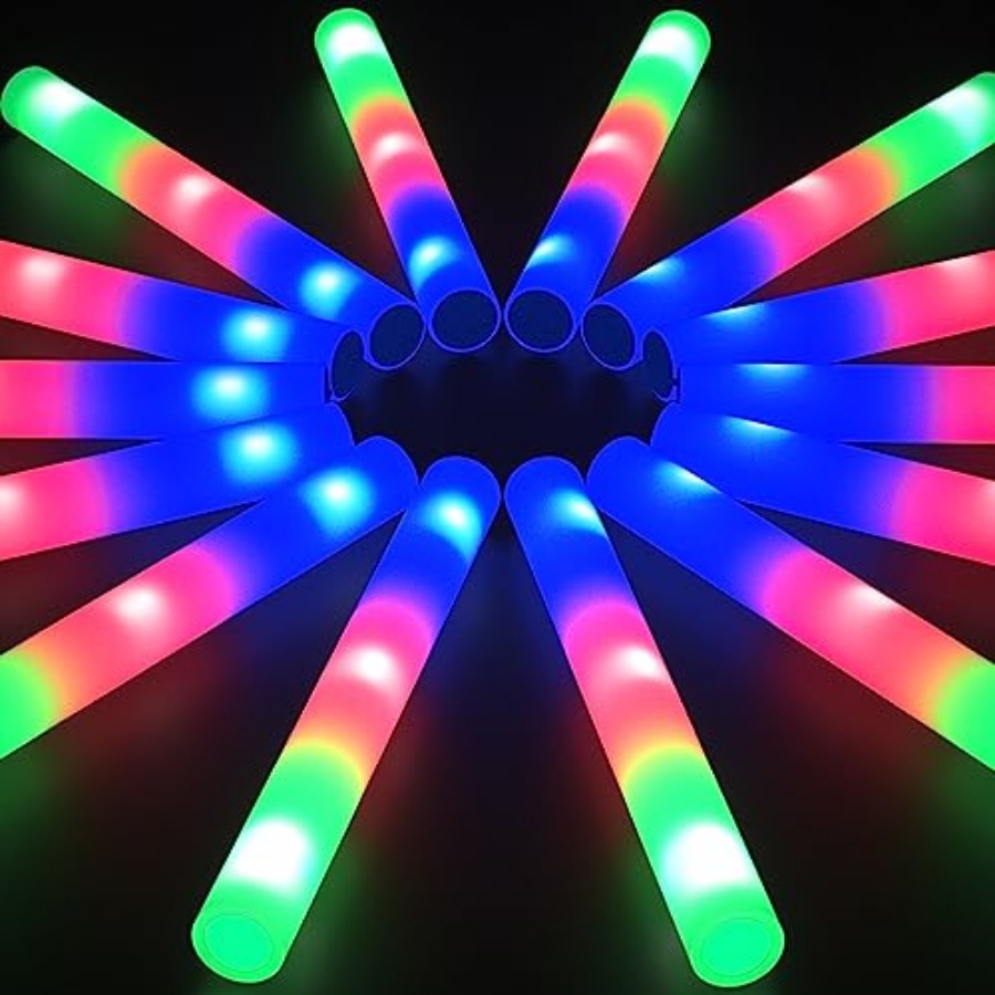 Confezione di bastoncini lumin - Flashing Led Foam Sticks Party recensione e prezzo