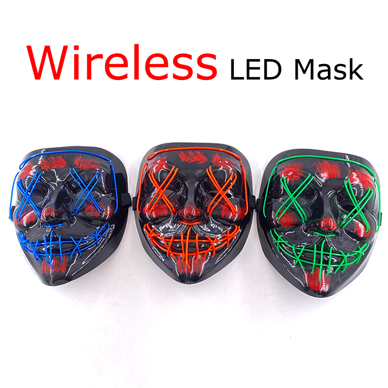 Maschera di spurgo LED al neon - Led Purge Mask Halloween recensione e prezzo