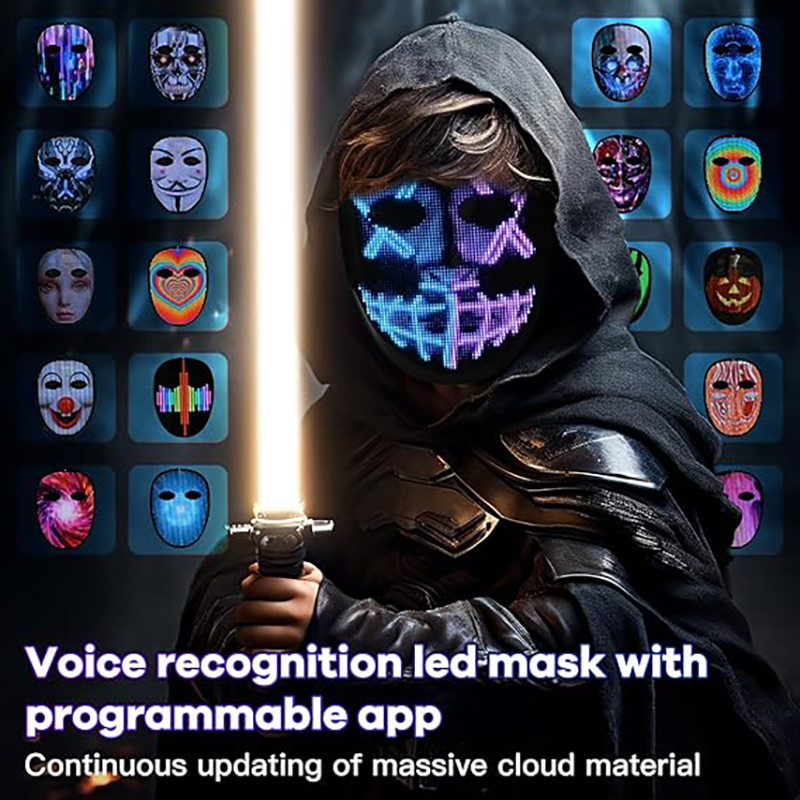 Maschera LED con riconosciment - Led Purge Mask Halloween recensione e prezzo