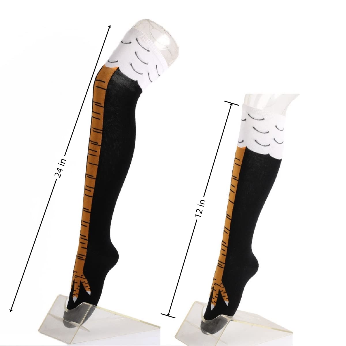 Calze alte da donna con piedi  - Funny Chicken Leg Socks recensione e prezzo