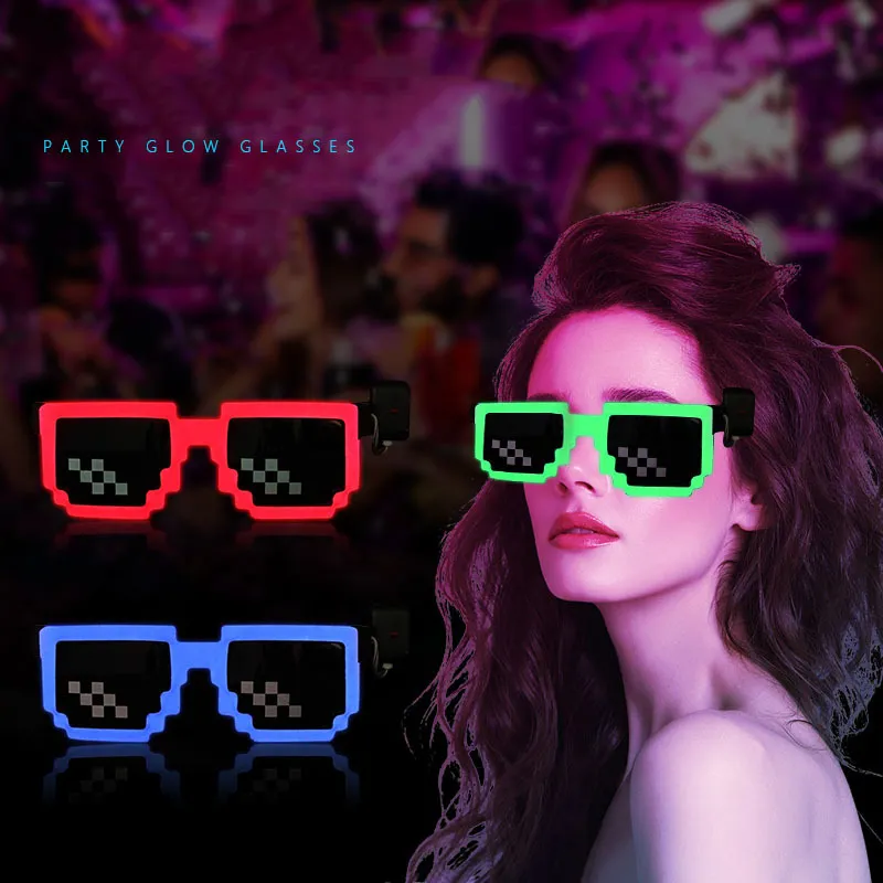 Occhiali luminosi a LED senza  - Glow In The Dark Party Glasses recensione e prezzo