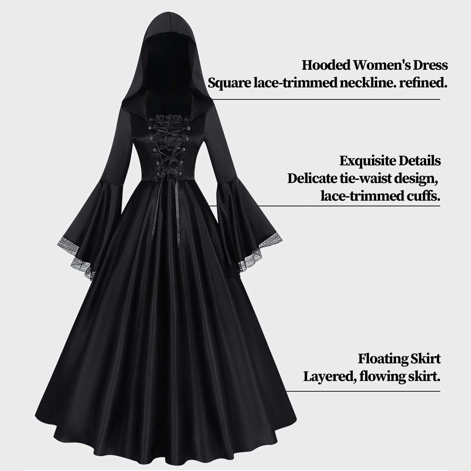 Costume da Strega di Halloween - Medieval Renaissance Dress Women recensione e prezzo