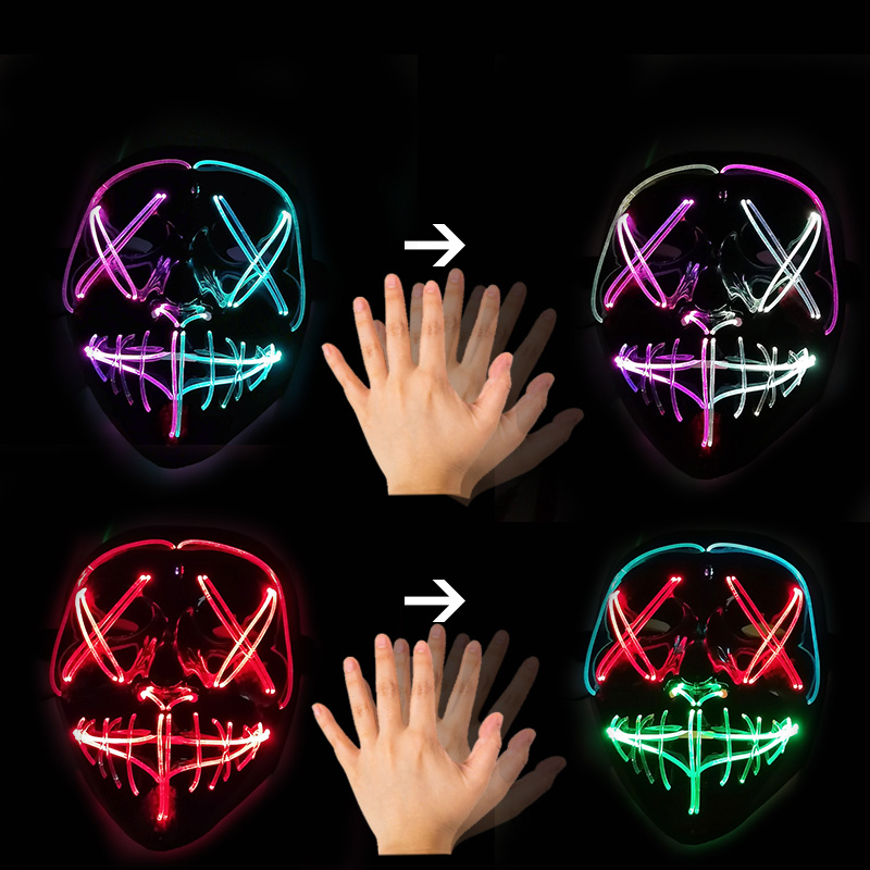 Maschera LED con Controllo Ges - Led Purge Mask Halloween recensione e prezzo