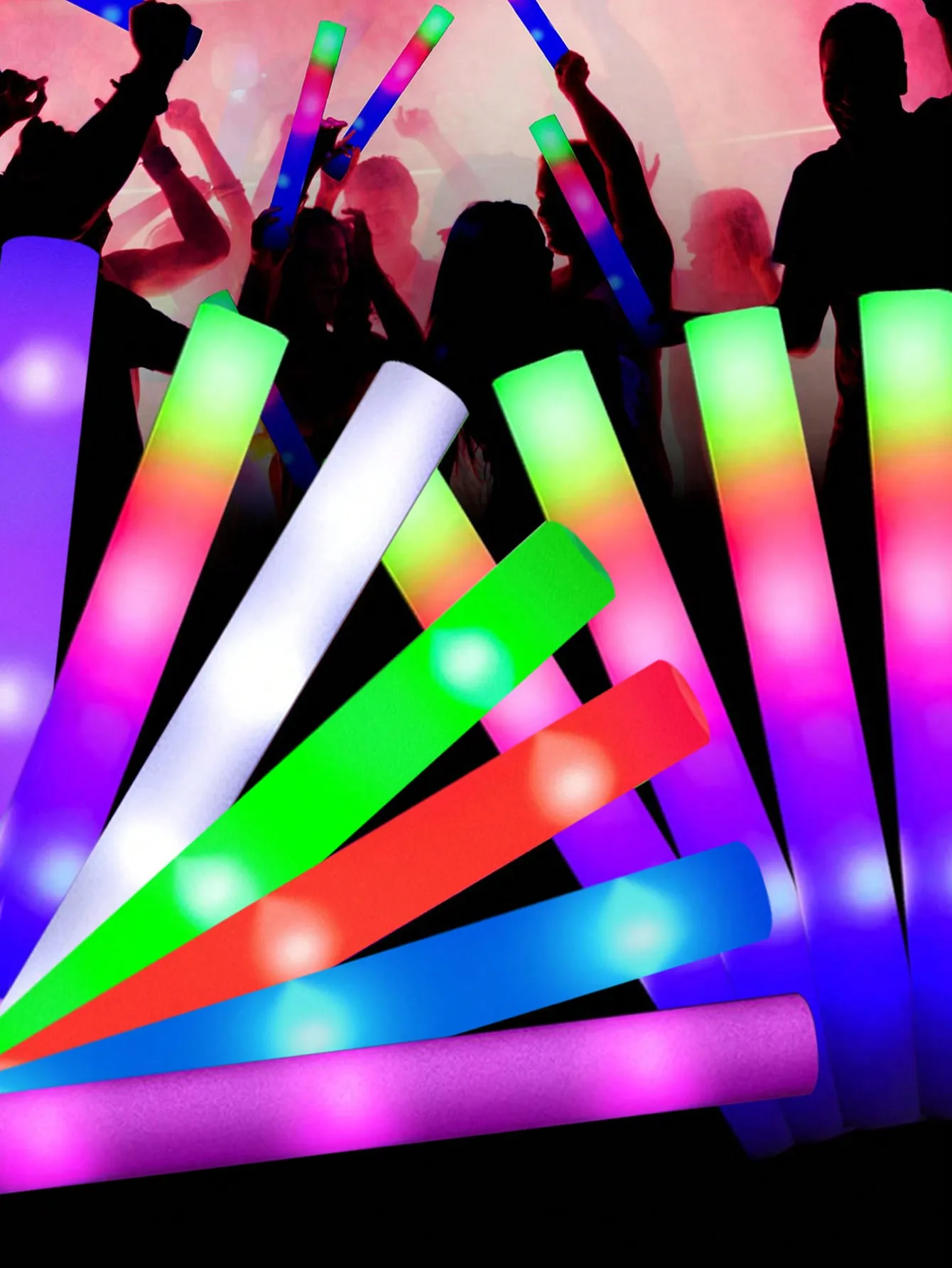 20/30 bastoncini luminosi a LE - Flashing Led Foam Sticks Party recensione e prezzo
