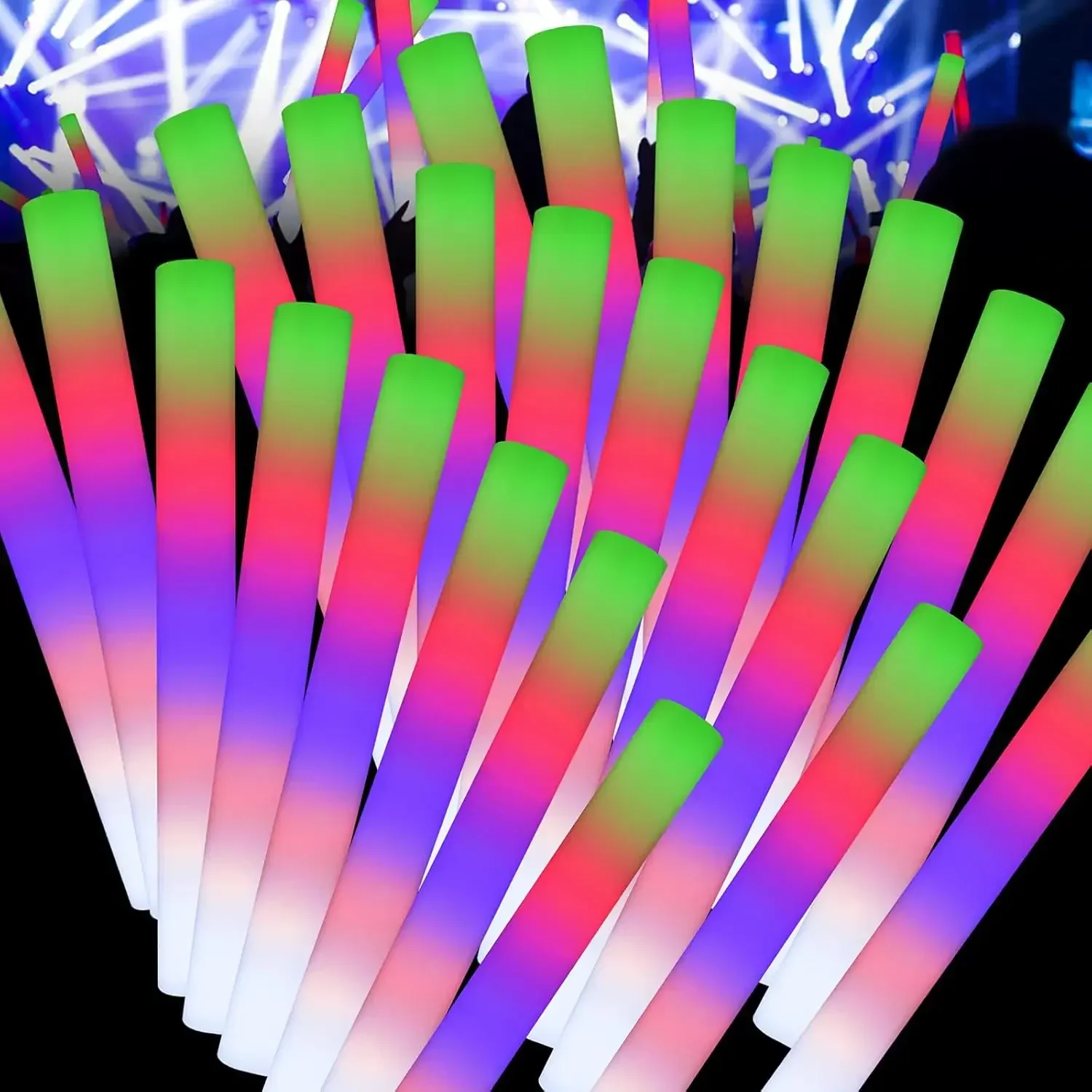 50 Pezzi di Bastoncini Luminos - Flashing Led Foam Sticks Party recensione e prezzo