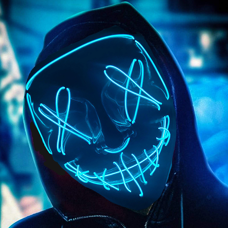 Incandescente Cosplay EL Wire  - Led Purge Mask Halloween recensione e prezzo