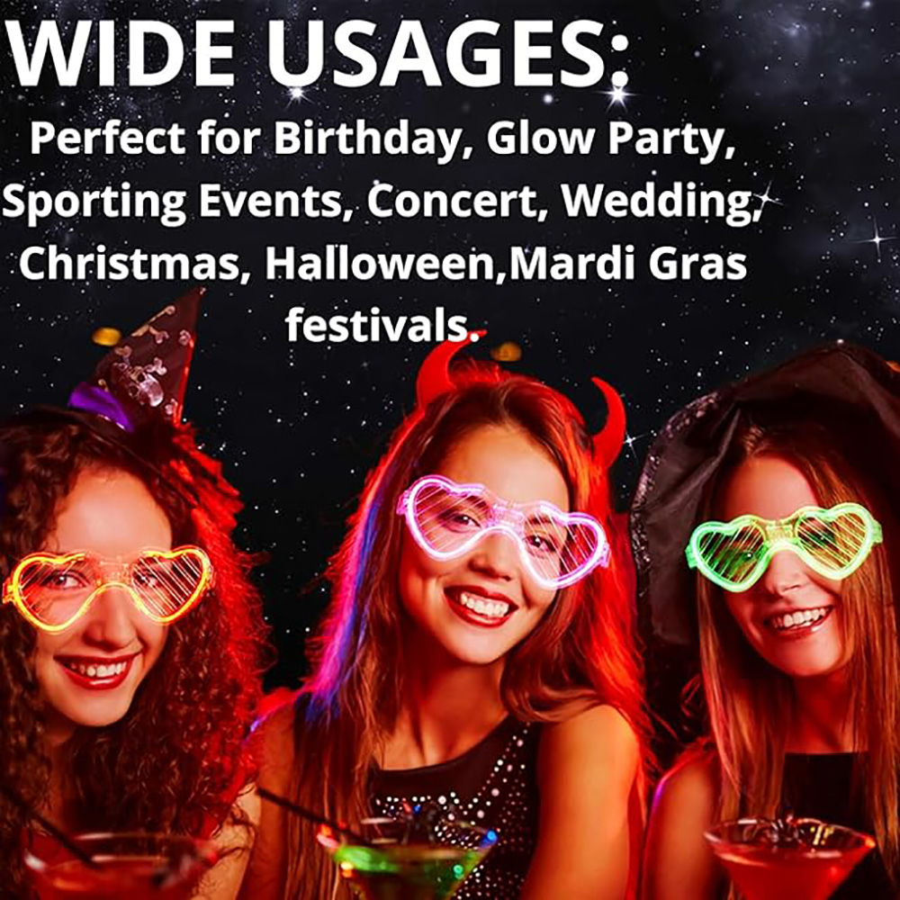 5/10/20/30/50 Occhiali luminos - Glow In The Dark Party Glasses recensione e prezzo