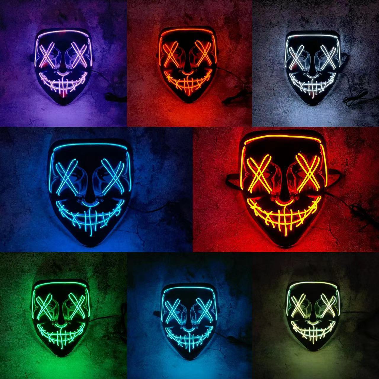 Maschera LED Neon Wireless Mul - Led Purge Mask Halloween recensione e prezzo