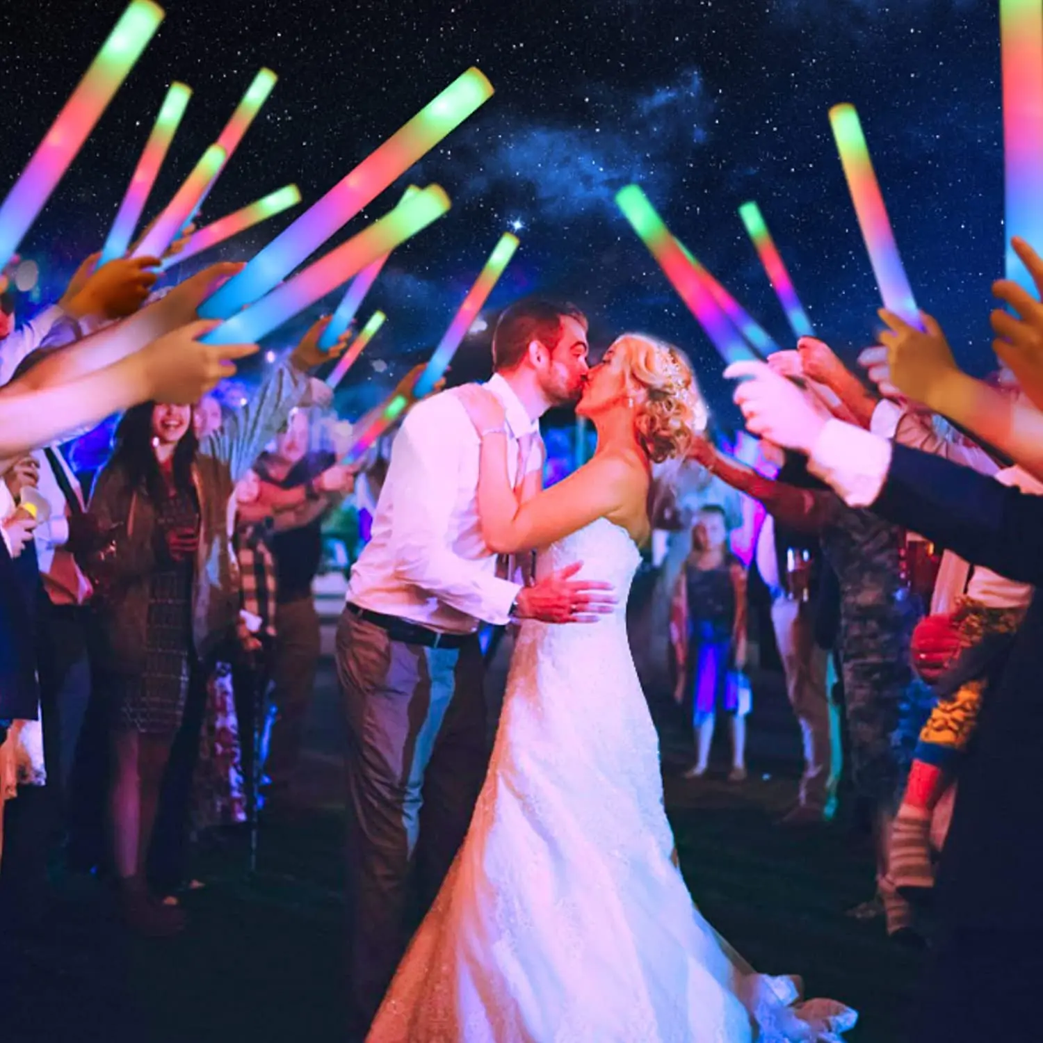 Bastoncini LED luminosi, basto - Flashing Led Foam Sticks Party recensione e prezzo