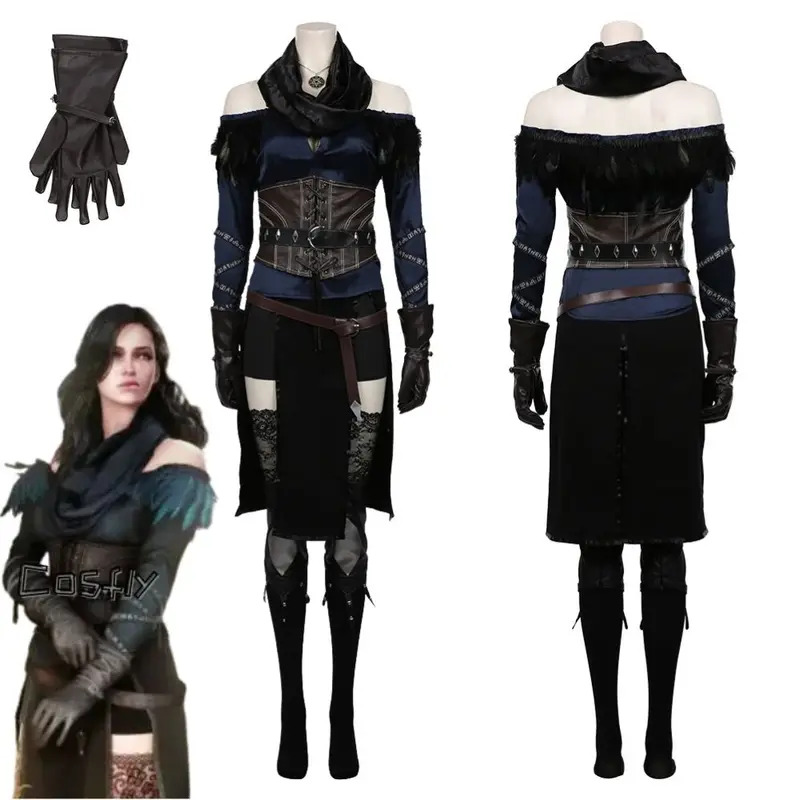 Yennefer Cosplay Fantasia Cost - Medieval Renaissance Dress Women recensione e prezzo