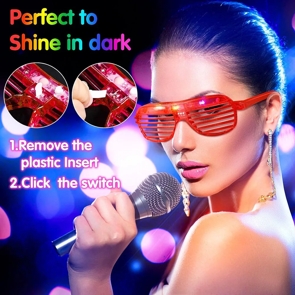 Occhiali LED Luminosi per Fest - Glow In The Dark Party Glasses recensione e prezzo