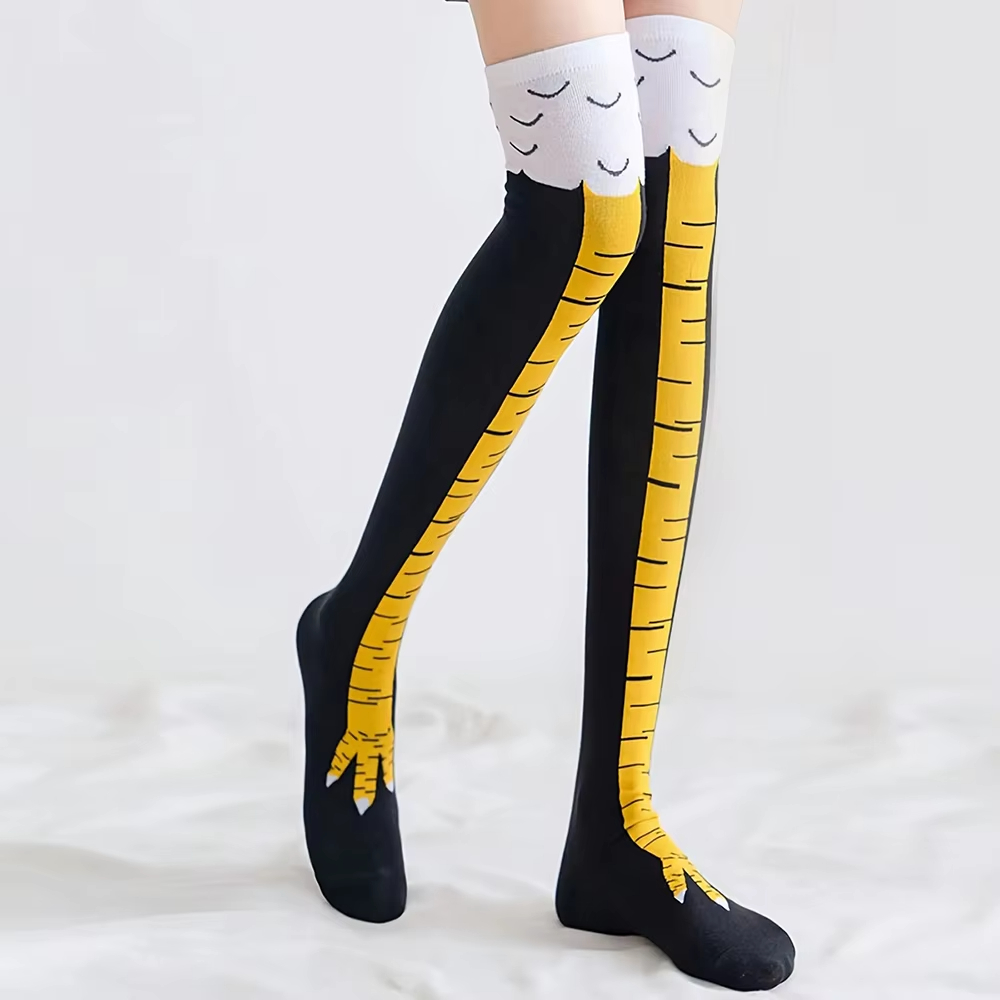 1/2/5 Paia di Calze al Ginocch - Funny Chicken Leg Socks recensione e prezzo