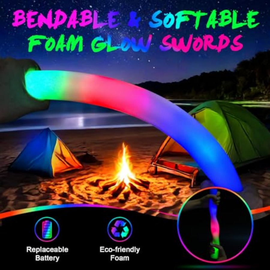 Bastoncini Luminosi in Schiuma - Flashing Led Foam Sticks Party recensione e prezzo