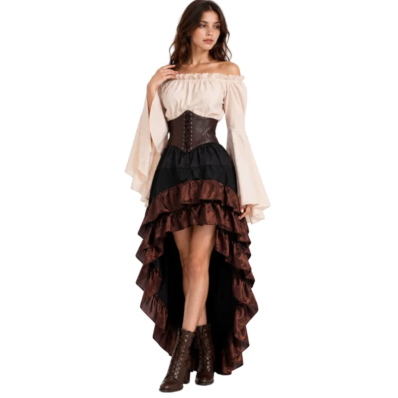Abito da Pirata Medievale Retr - Medieval Renaissance Dress Women recensione e prezzo