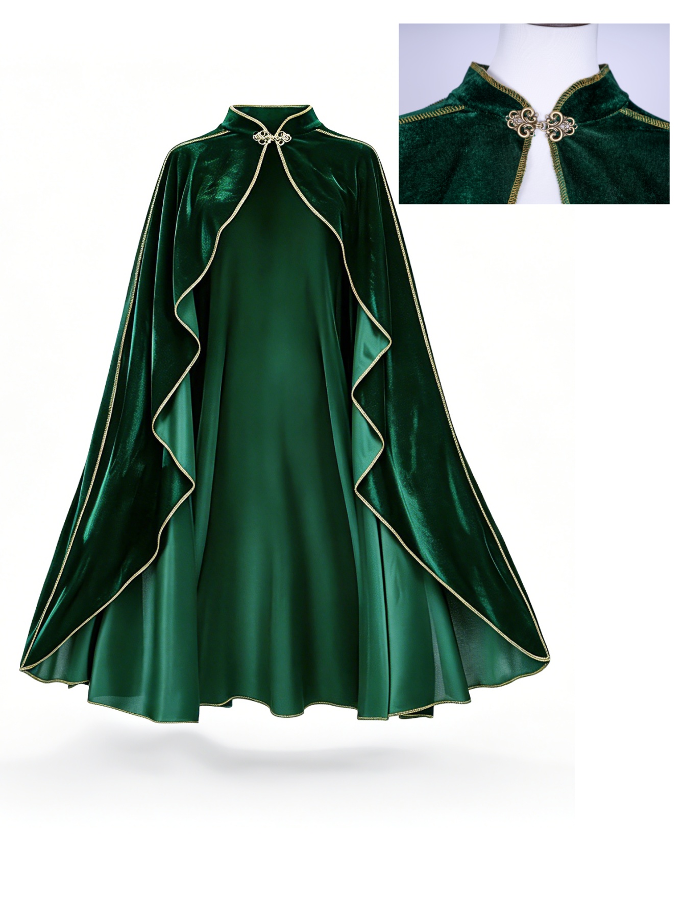 Mantello Vintage da Donna in V - Medieval Renaissance Dress Women recensione e prezzo